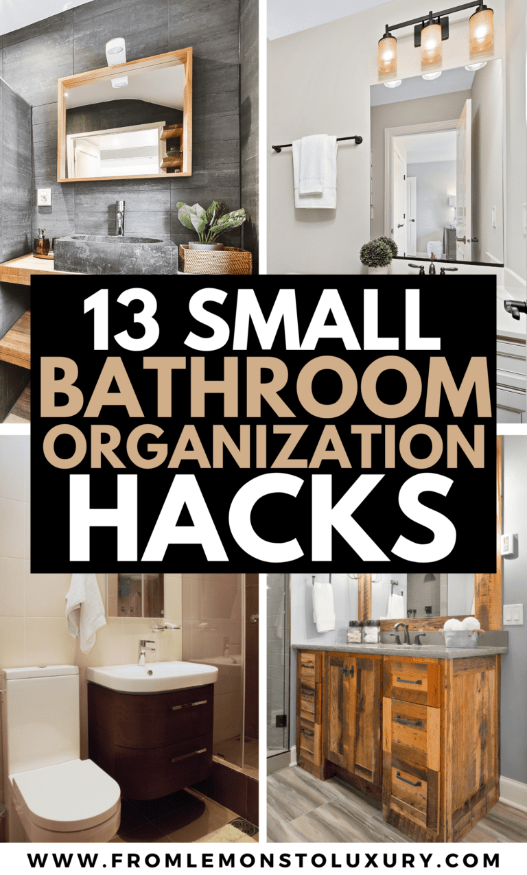 13+ Insanely Good Small Bathroom Organization Hacks