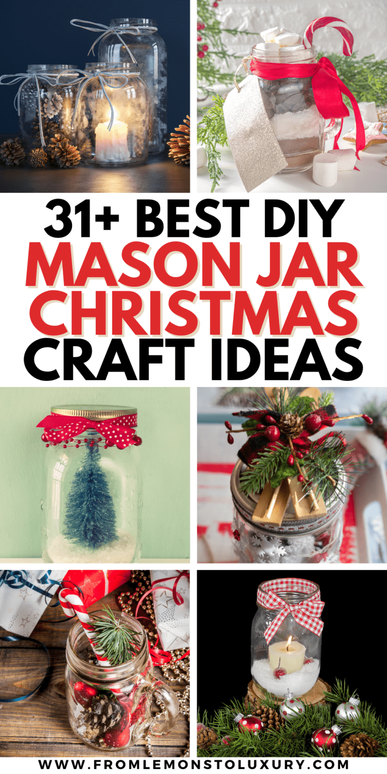 31+ Best DIY Mason Jar Christmas Craft Ideas You and Your Kids Will Love