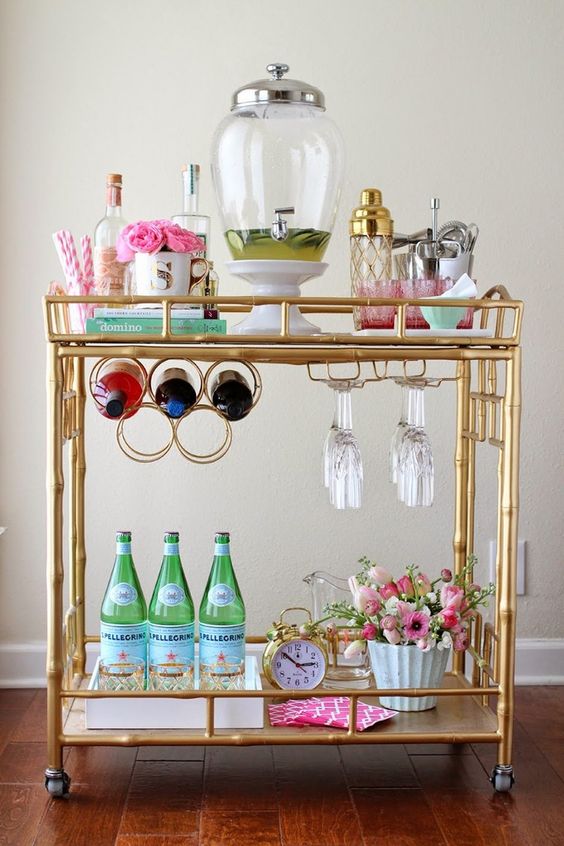 19+ Powerful Bar Cart Ideas For Small Spaces That Are Stunning