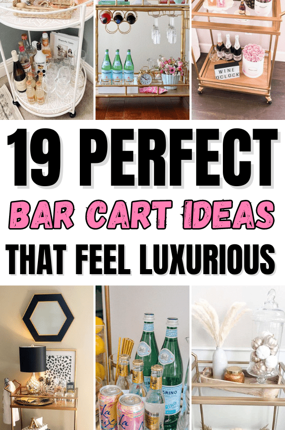 19+ Powerful Bar Cart Ideas For Small Spaces That Are Stunning