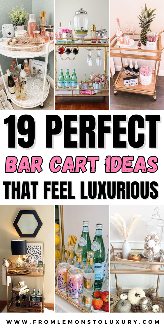 19+ Powerful Bar Cart Ideas For Small Spaces That Are Stunning