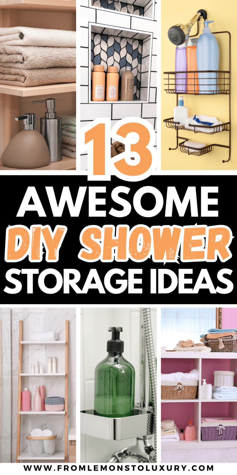 13+ Best DIY Shower Storage Ideas You Will Love