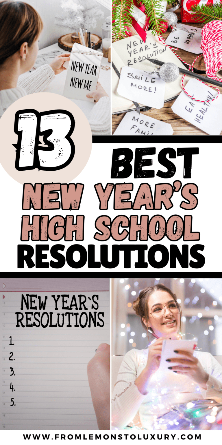 13+ Best New Years Resolution Activities For High School Students