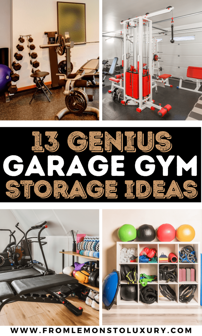 13+ Easy Garage Gym Storage Ideas That Are Smart - From Lemons To Luxury - Mulitrack Garage Gym Storage Systems