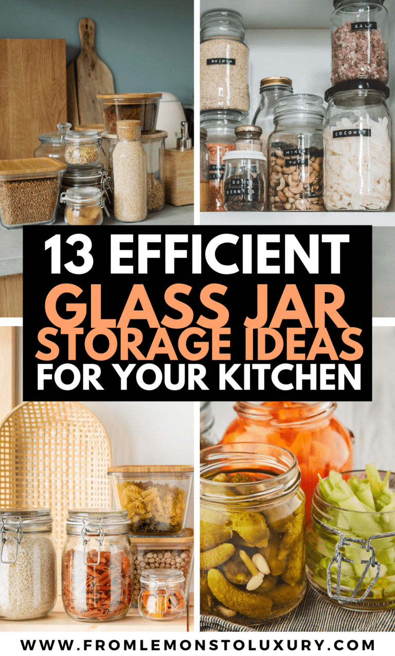 13+ Secret Glass Jar Storage Ideas For Kitchens All Homeowners Know: Creative Ways to Organize Your Kitchen