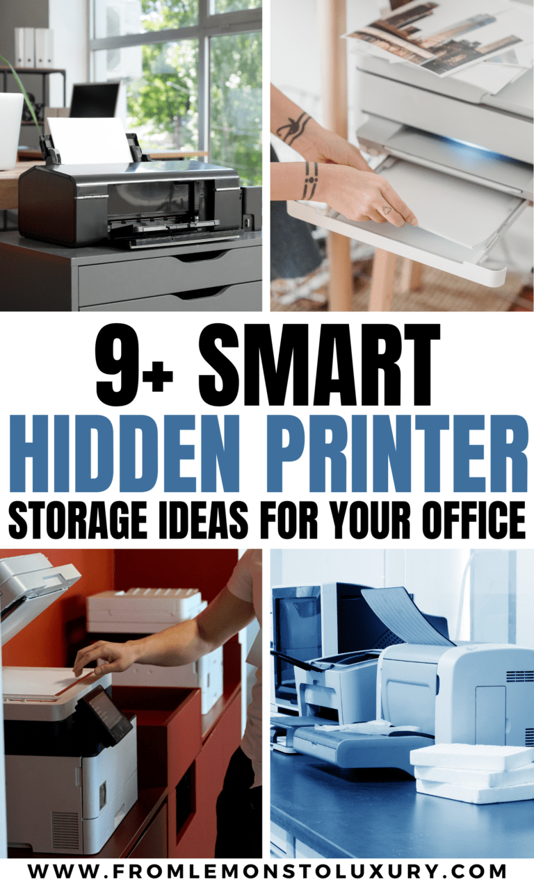 9+ Secret Hidden Printer Storage Ideas That Transform Your Office