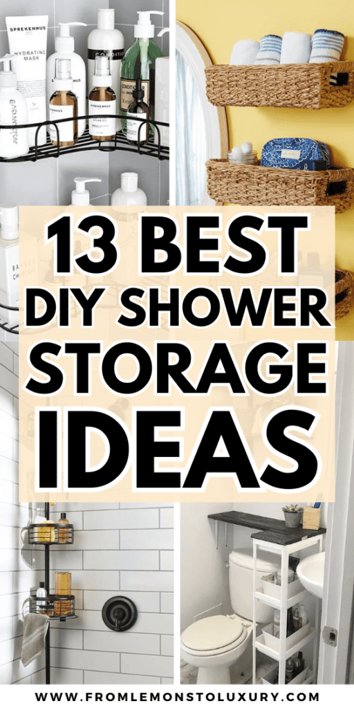 DIY Shower Storage Ideas