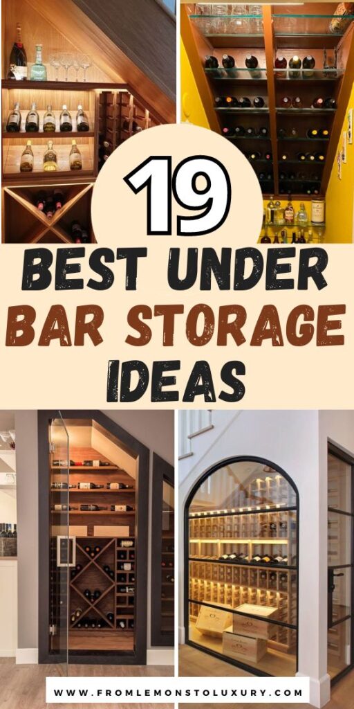 Under Bar Storage Ideas