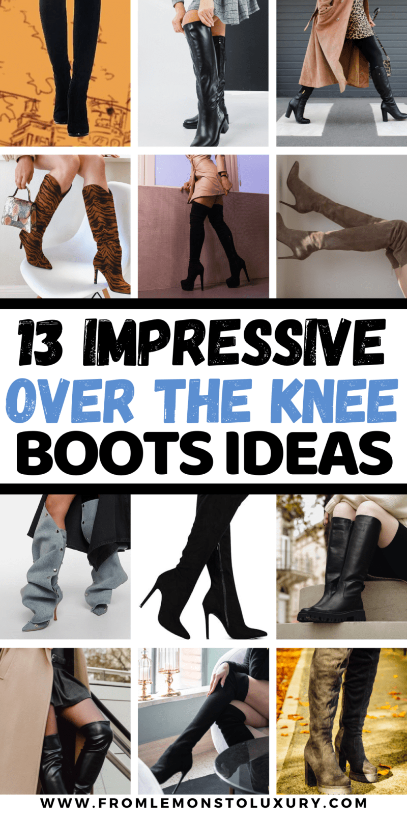 13+ Different Ways You Can Style Over The Knee Boots This Winter - From ...