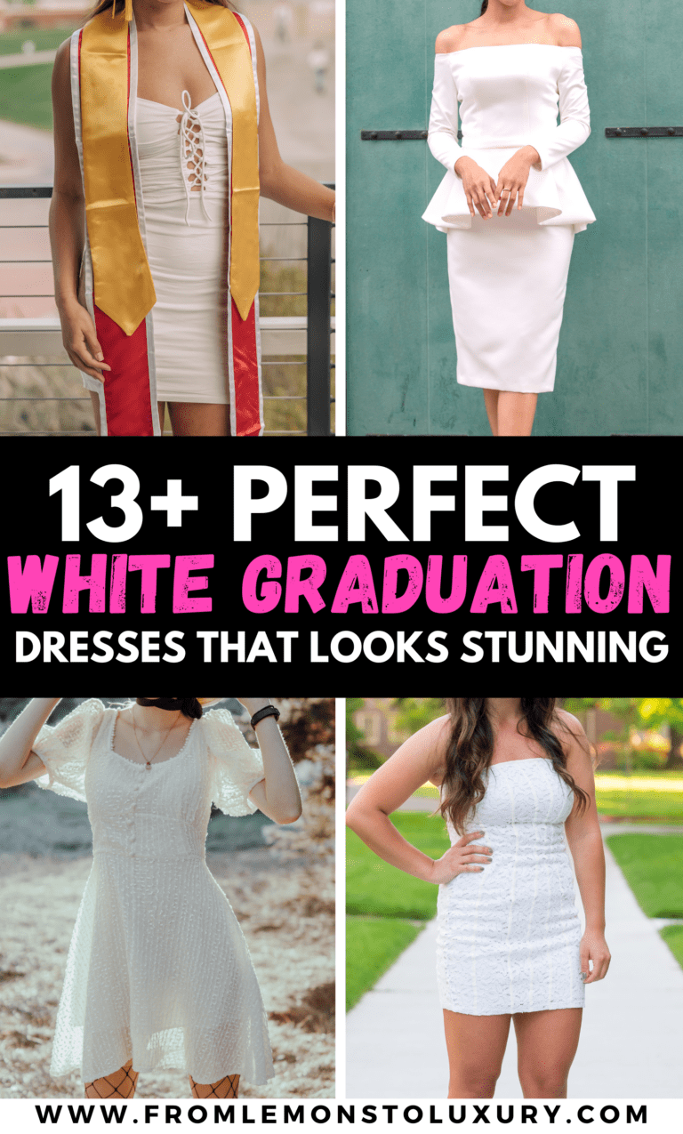 13+ Absolutely Perfect White Graduation Dresses That Are Head Turning