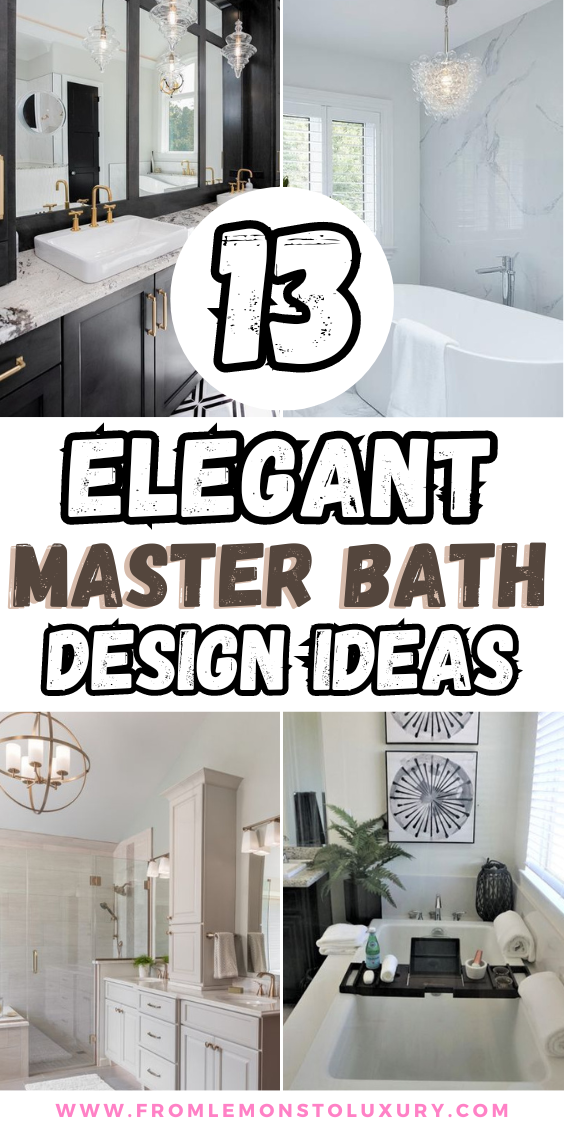 13+ Luxurious Master Bath Ideas That Feels Like A 5 Star Hotel Room