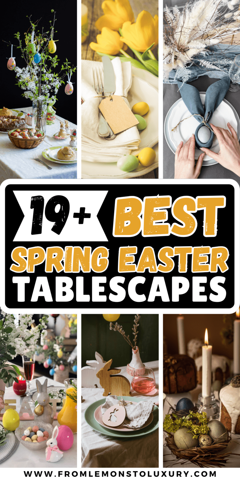 19+ Spring-Inspired Easter Tablescape Ideas