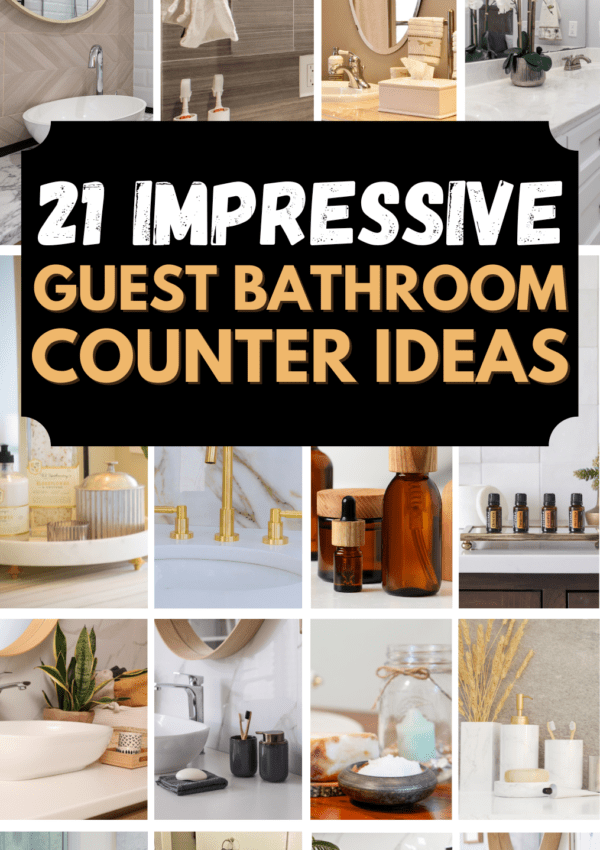 21+ Actually Amazing Guest Bathroom Counter Ideas That Will Elevate Your Decor