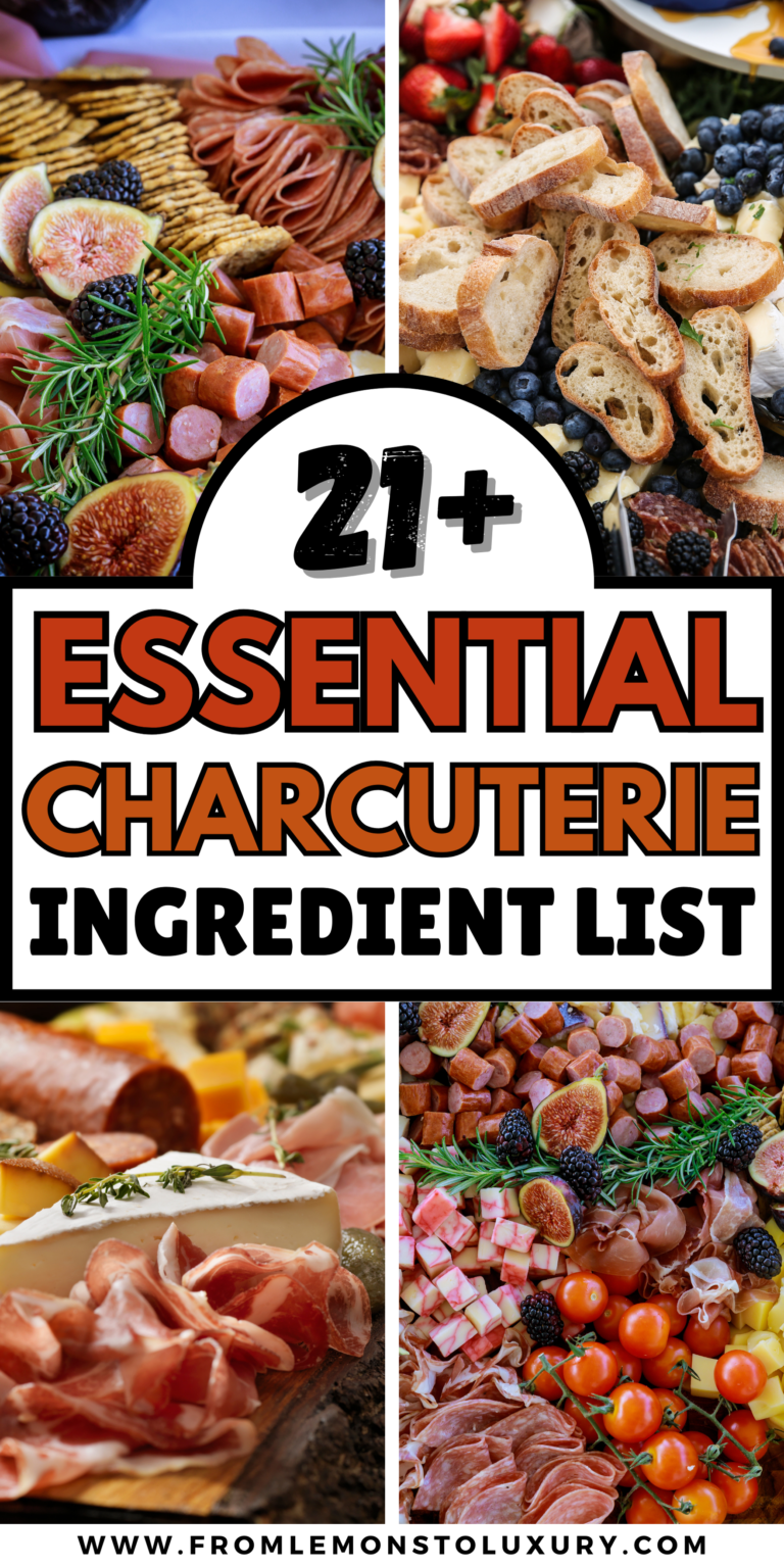 21+ Essential Charcuterie Ingredient Lists and Board Maps