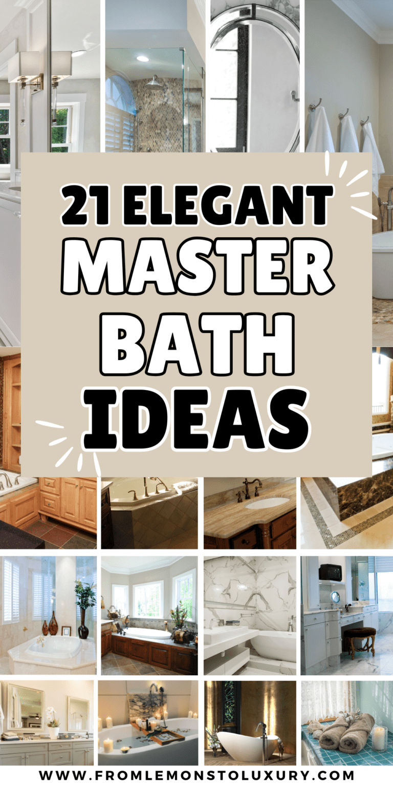 21+ Luxurious Master Bath Inspiration Ideas That Feel Elevated