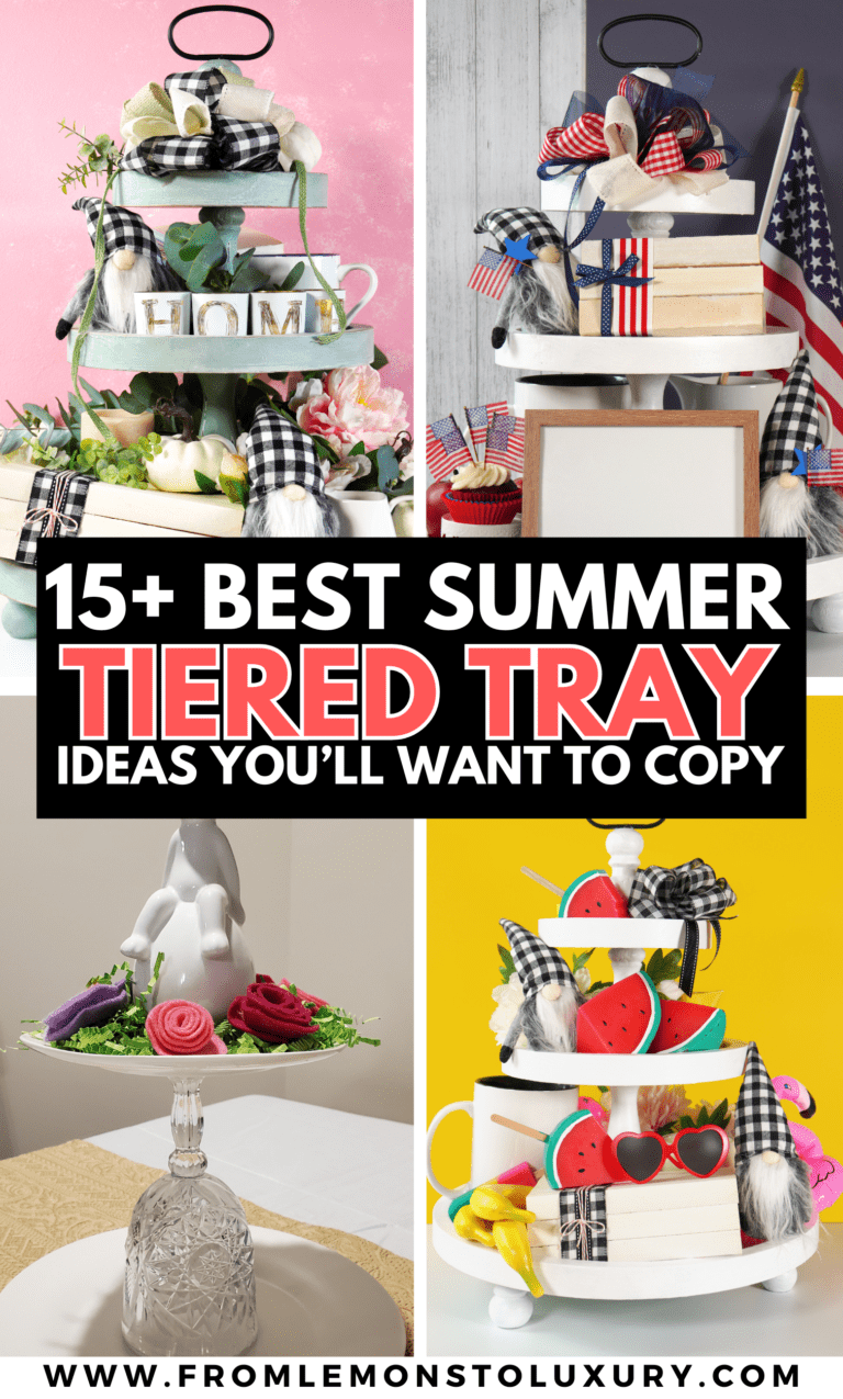 15+ Best Summer Tiered Tray Ideas You Will Want To Create