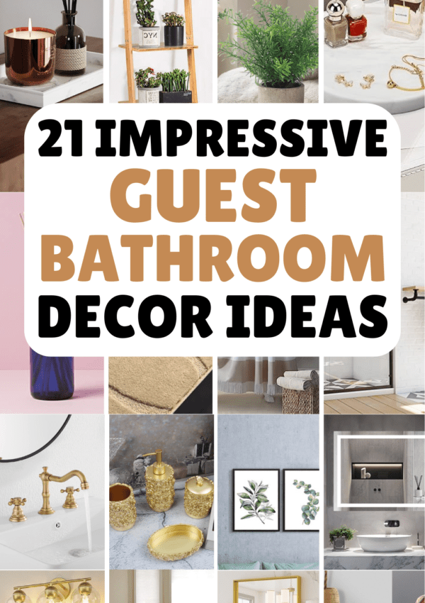 21+ Insanely Impressive Guest Bathroom Decor Ideas That Look Like A 5 Star Hotel