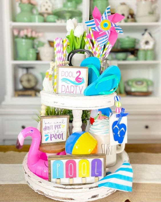 15+ Best Summer Tiered Tray Ideas You Will Want To Create