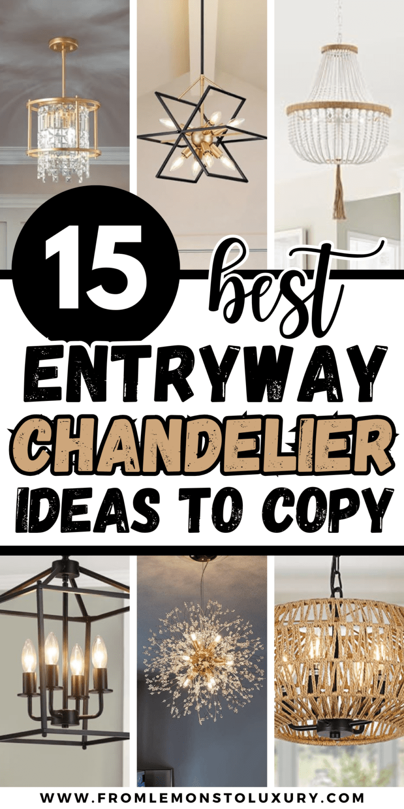 15+ Insanely Beautiful Entryway Chandelier Ideas That Will Impress ...