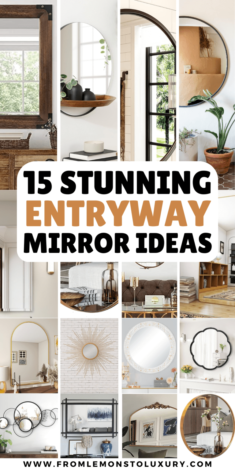 15+ Inspiring Entryway Mirror Ideas That Are Jaw Dropping