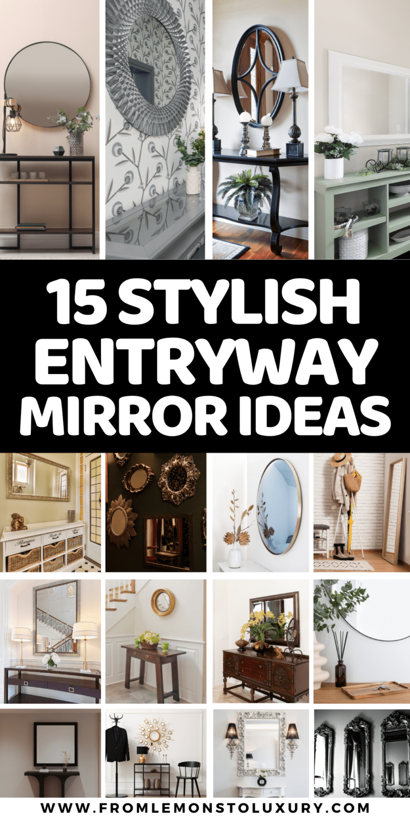 15+ Inspiring Entryway Mirror Ideas That Are Jaw Dropping - From Lemons ...
