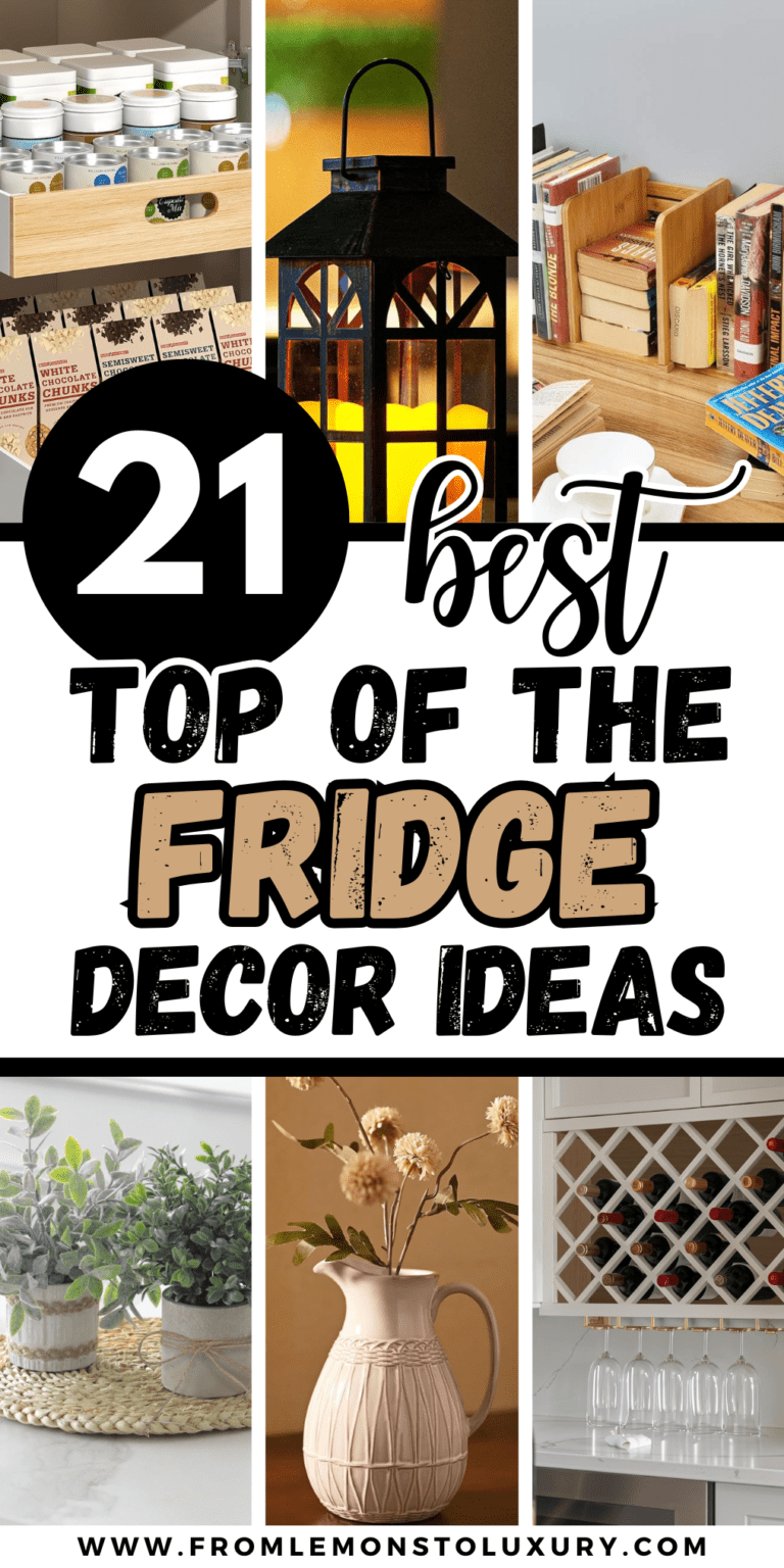 21+ Stunning Ways To Decorate Top Of The Fridge