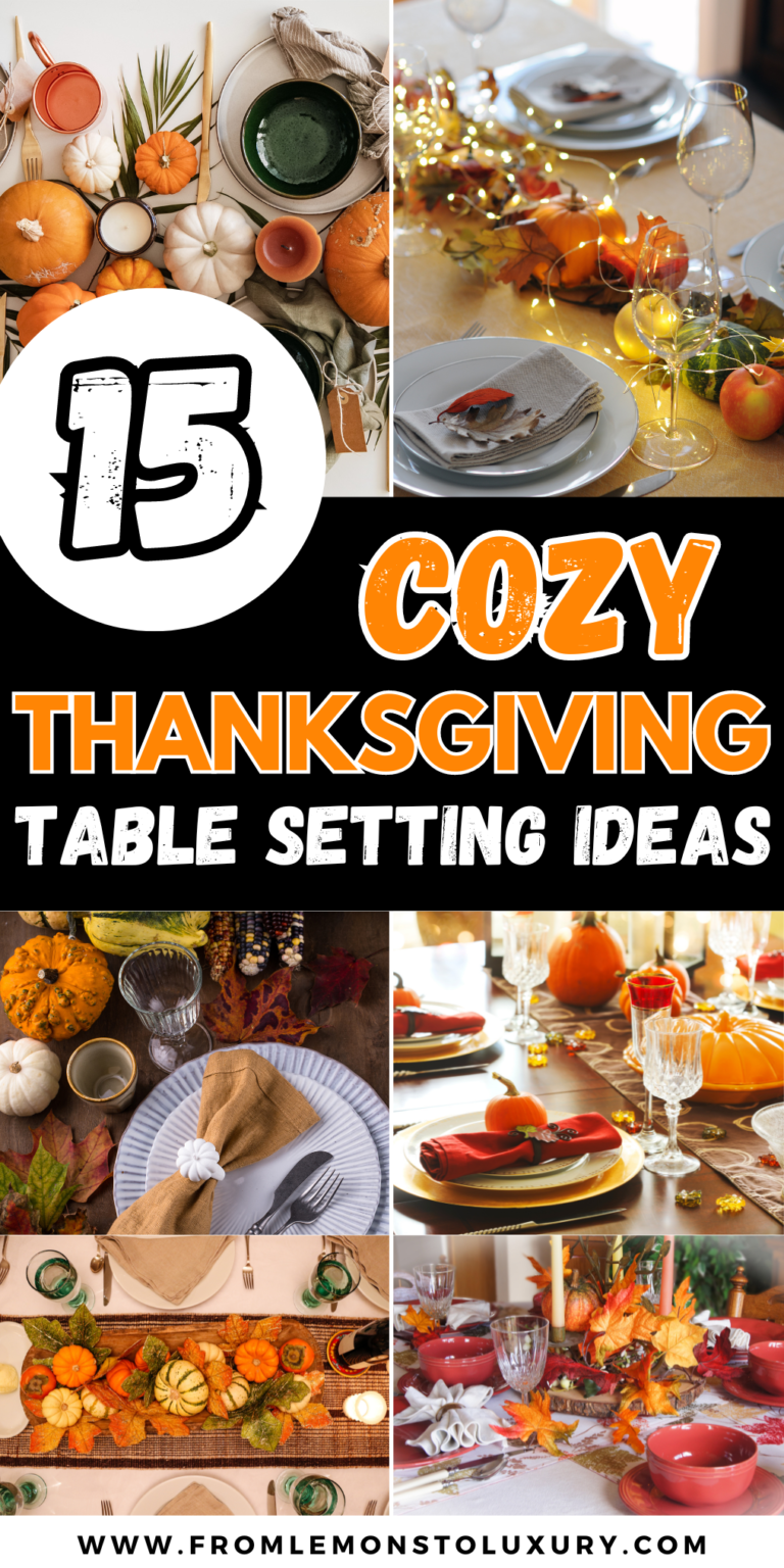 15+ Insanely Cute Thanksgiving Table Setting Ideas That Will Impress