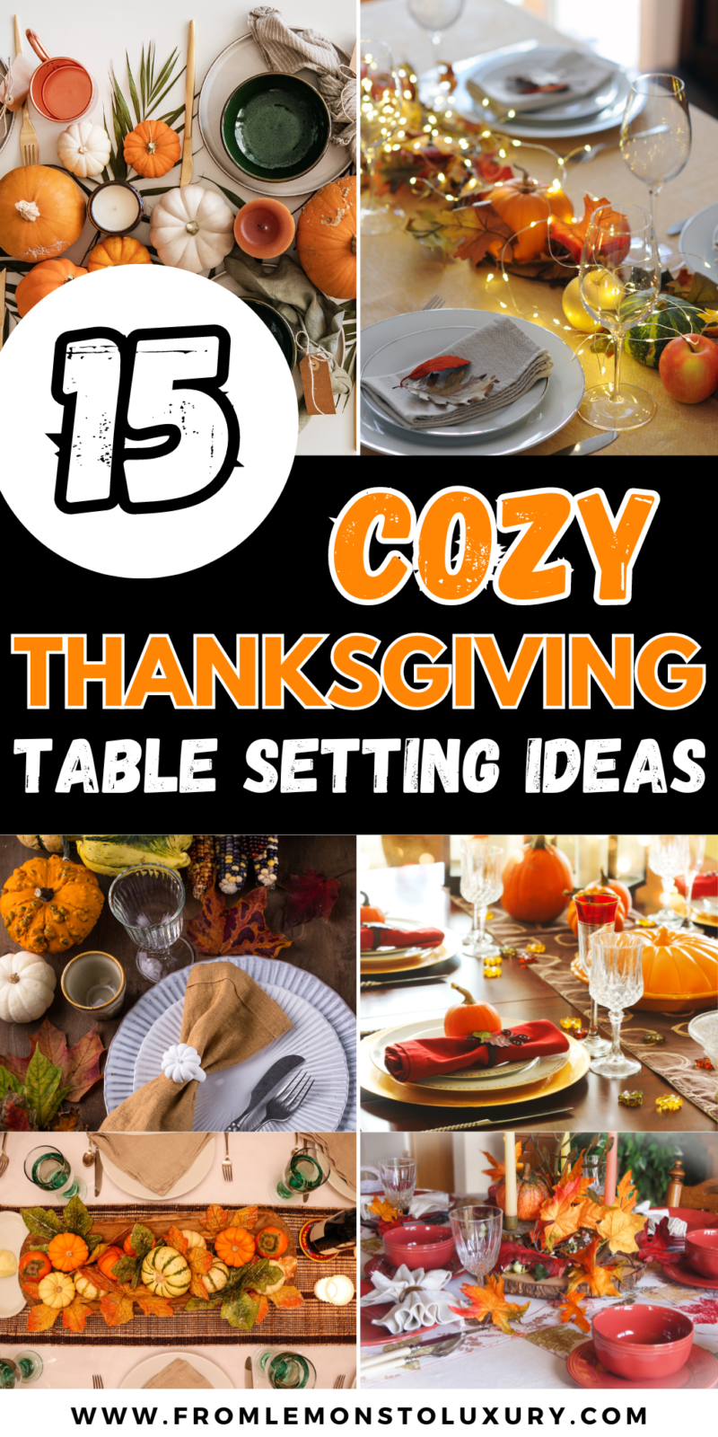 Cute Thanksgiving Table Setting Ideas for a Festive Home Decor