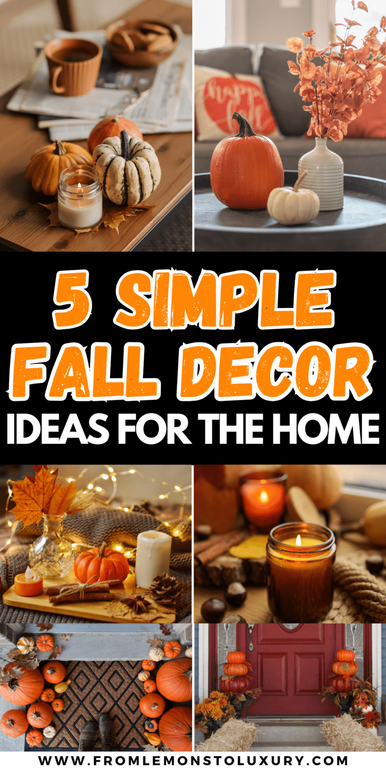 5+ Simple Fall Decor Ideas For The Home That You Will Love