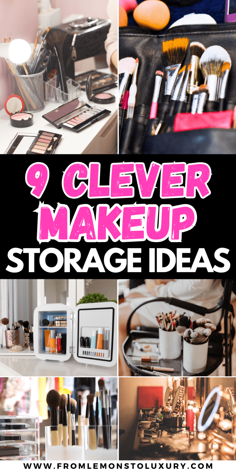 9+ Easy Makeup Storage Ideas For Small Spaces and Apartments - From ...