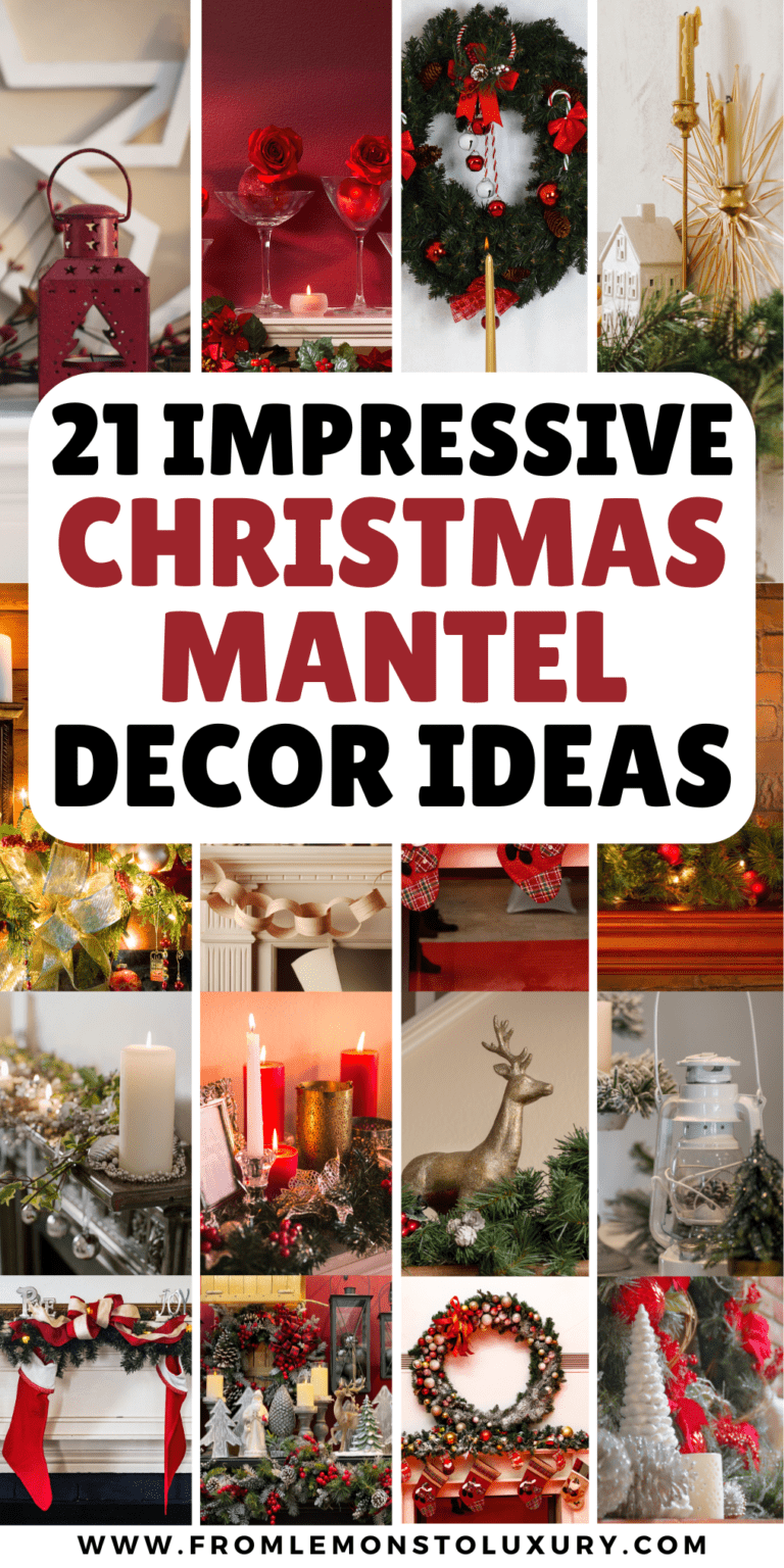 21+ Impressive Christmas Mantel Decor Ideas That Are Sophisticated