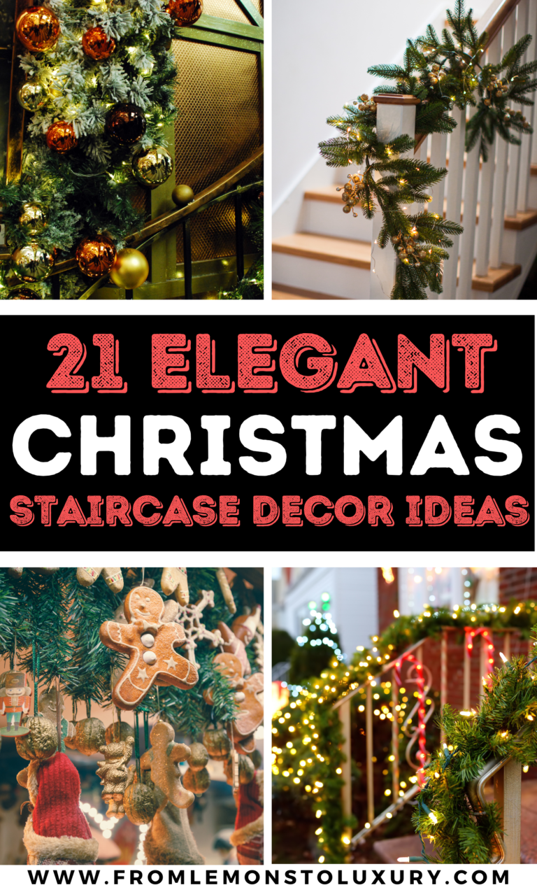 21+ Impressive Christmas Staircase Decor Ideas That Are Traditional