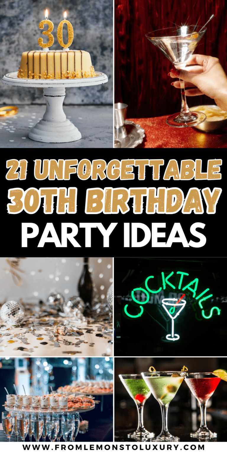 21+ Best Dirty Thirty Martini Party Ideas For Your 30th Birthday