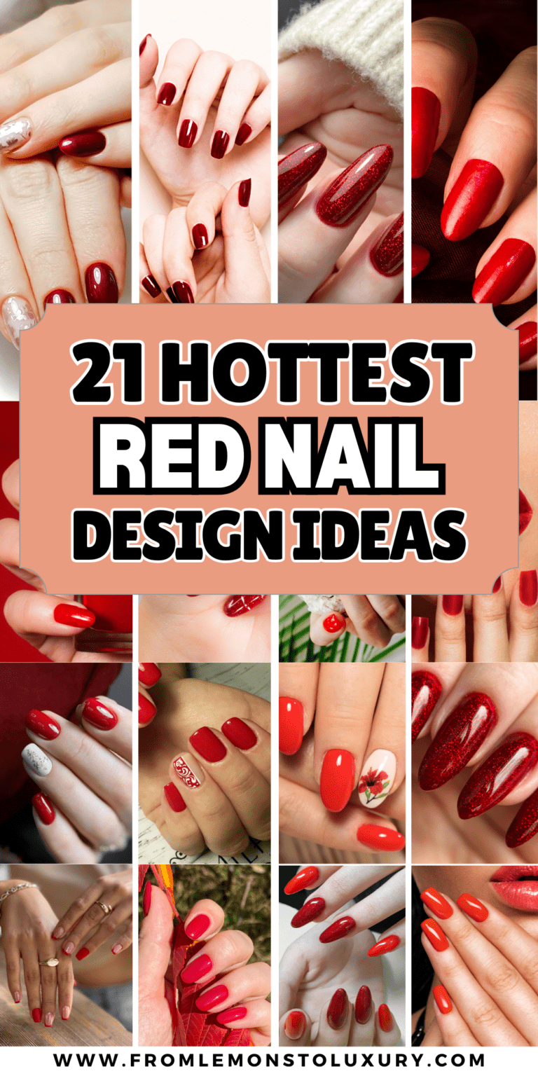 21+ Hottest Red Nail Designs That Scream Red Nail Theory