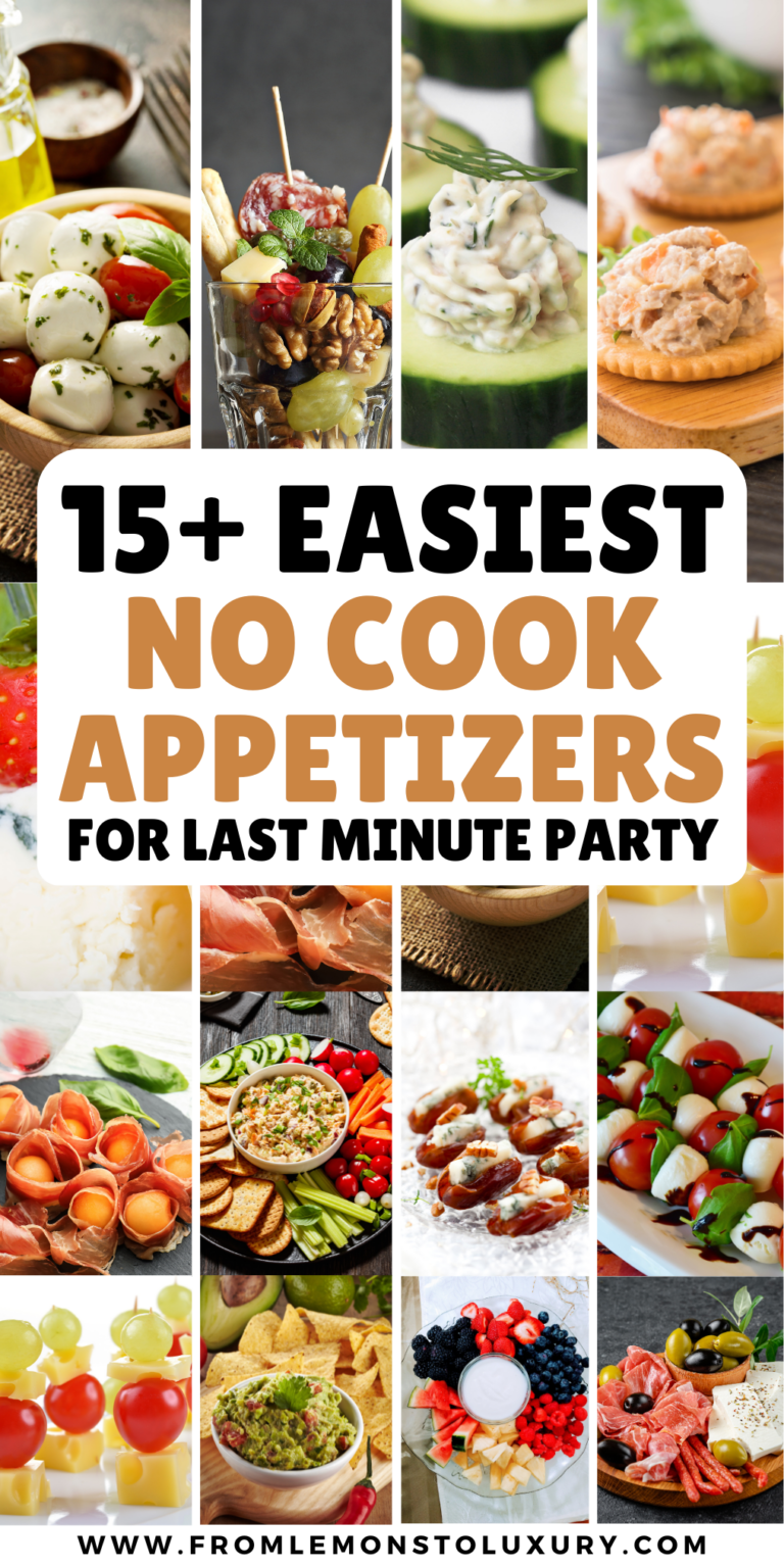 15+ Easiest No Cook Appetizers For Last Minute Party Food