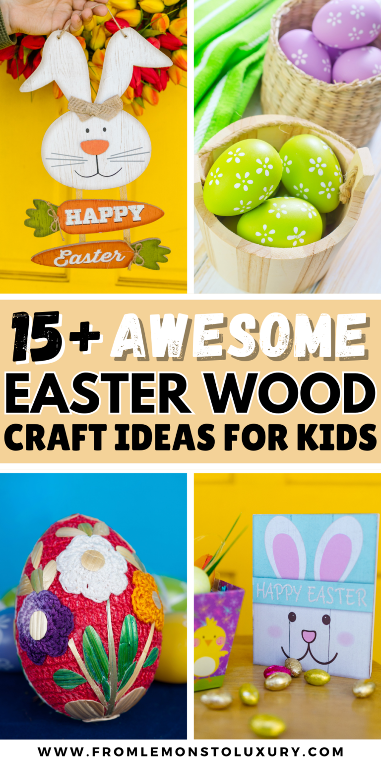 15+ Super Cute Easter Wood Crafts For Kids That Are Fun And Easy