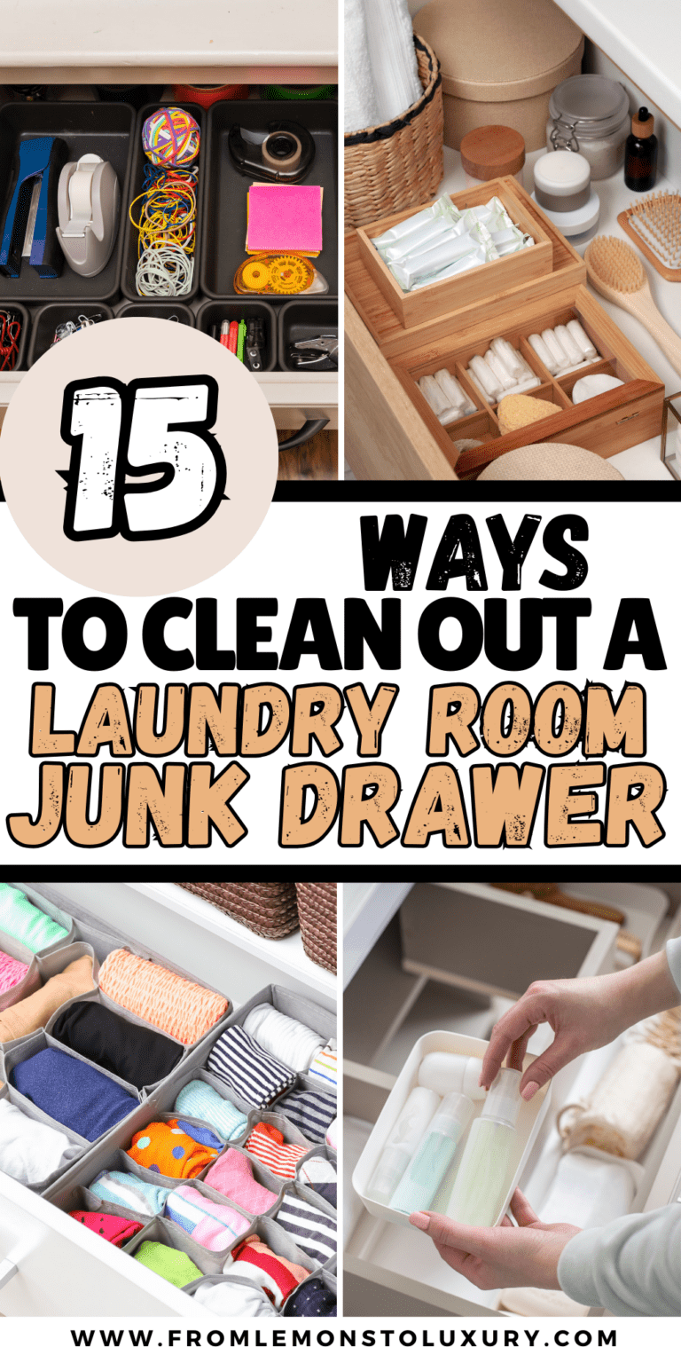 15+ Ways To Clean Out A Laundry Room Junk Drawer