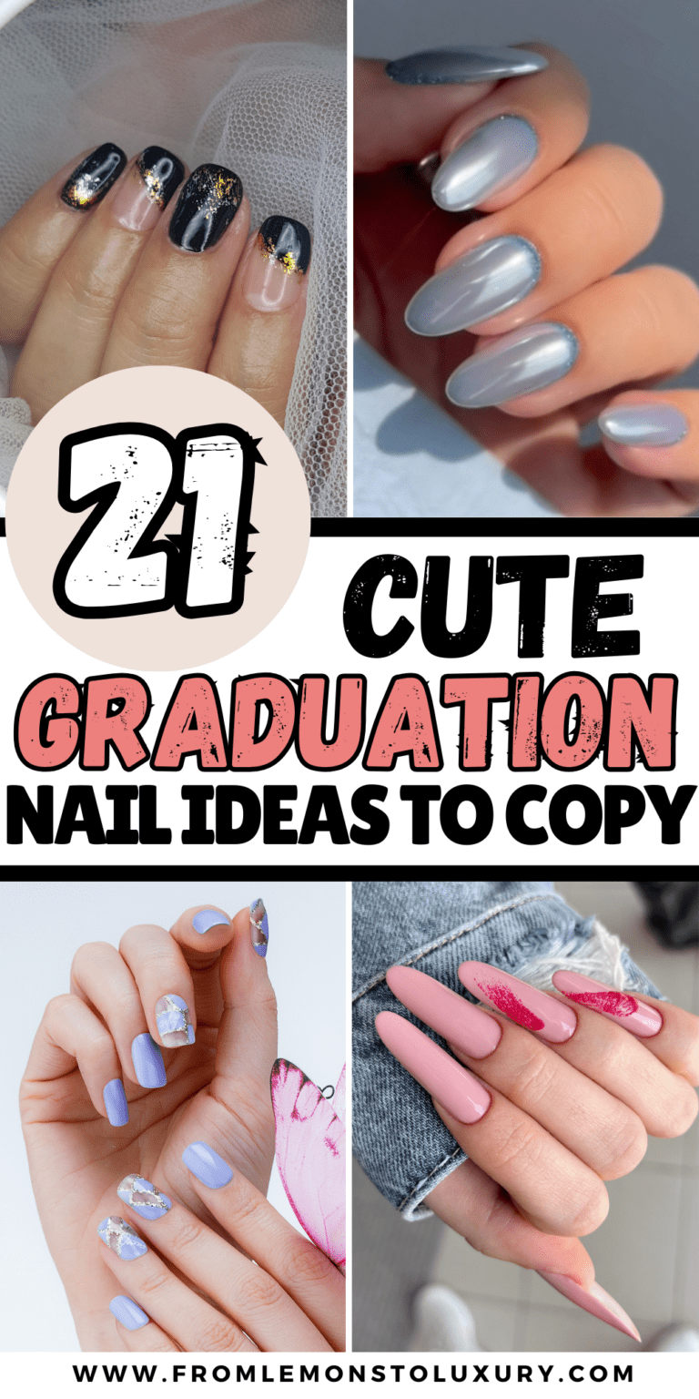 21+ Super Cute Graduation Nail Ideas You Must Save