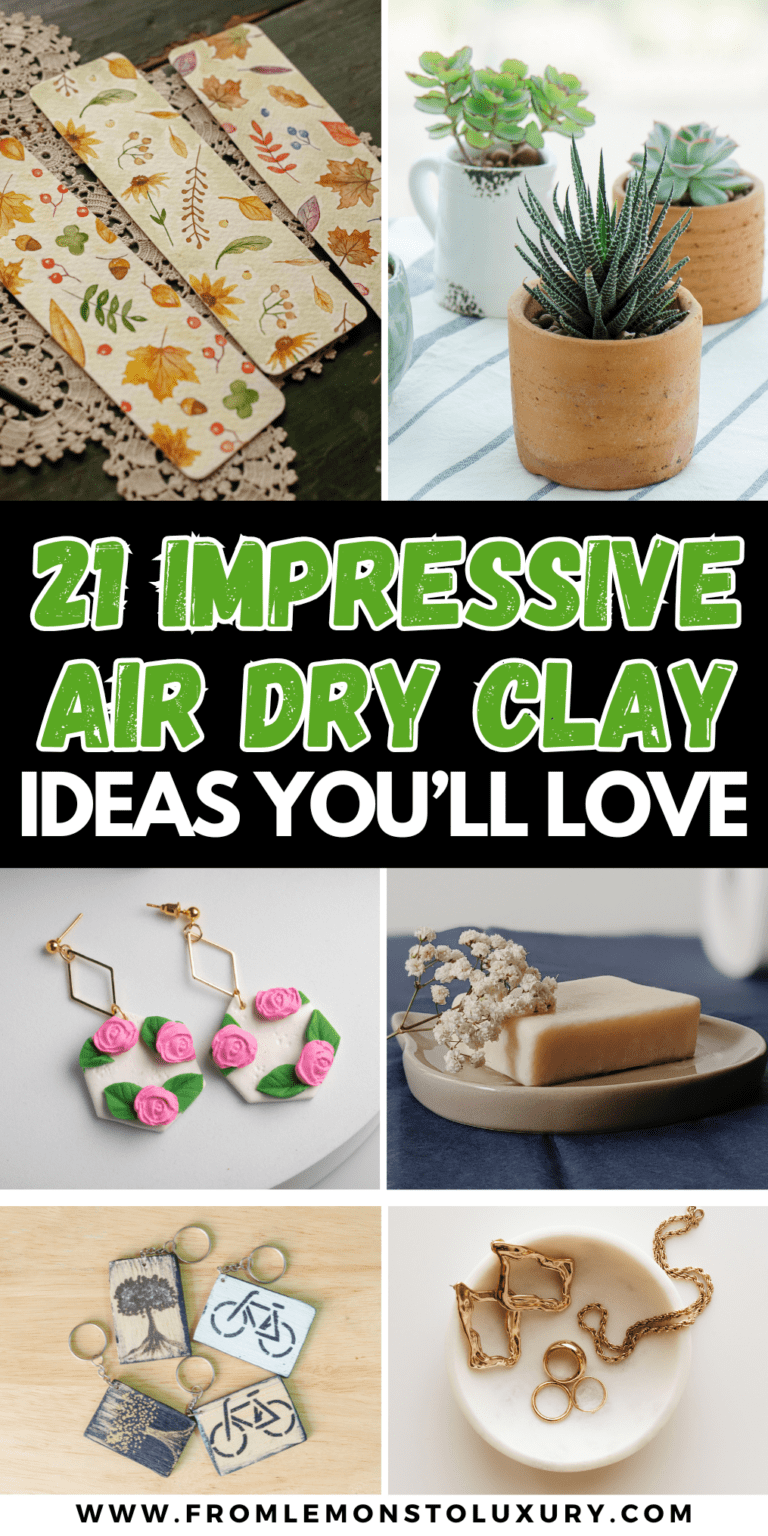 21+ Super Fun Air Dry Clay Ideas You’ll Love