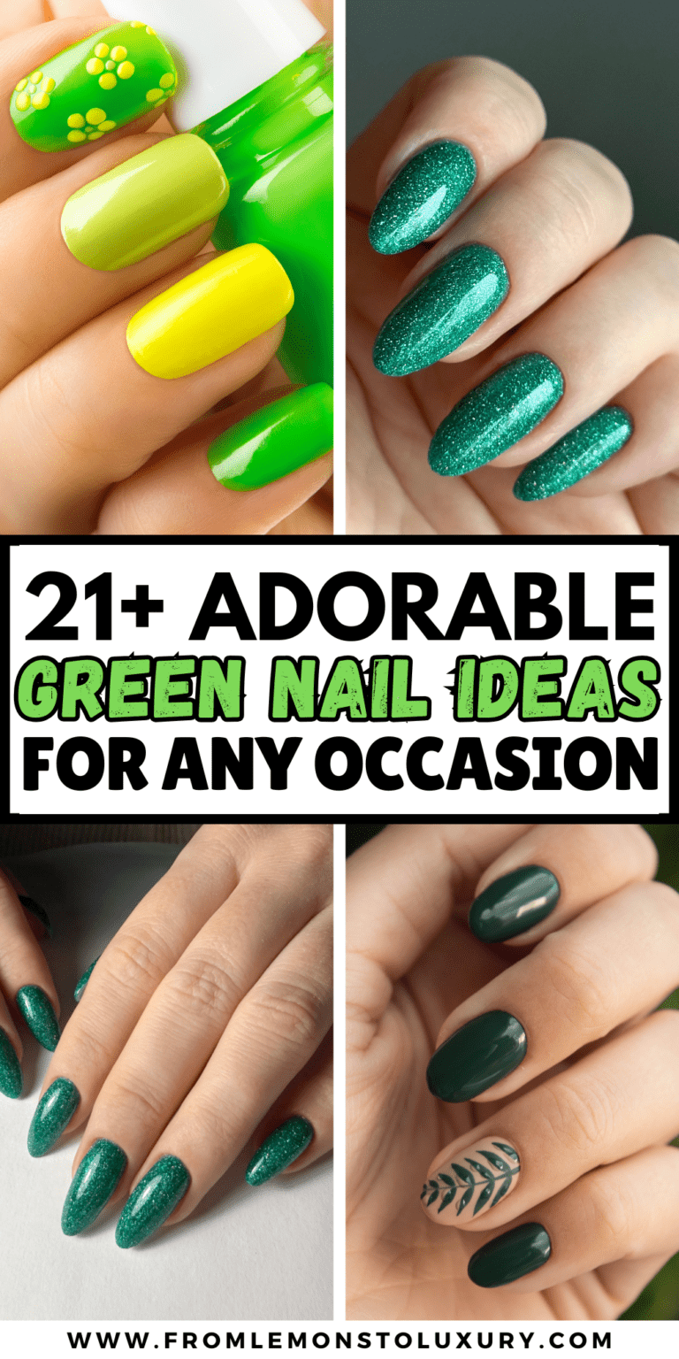 21+ Cutest Green Nails That Look Chic For Any Occasion
