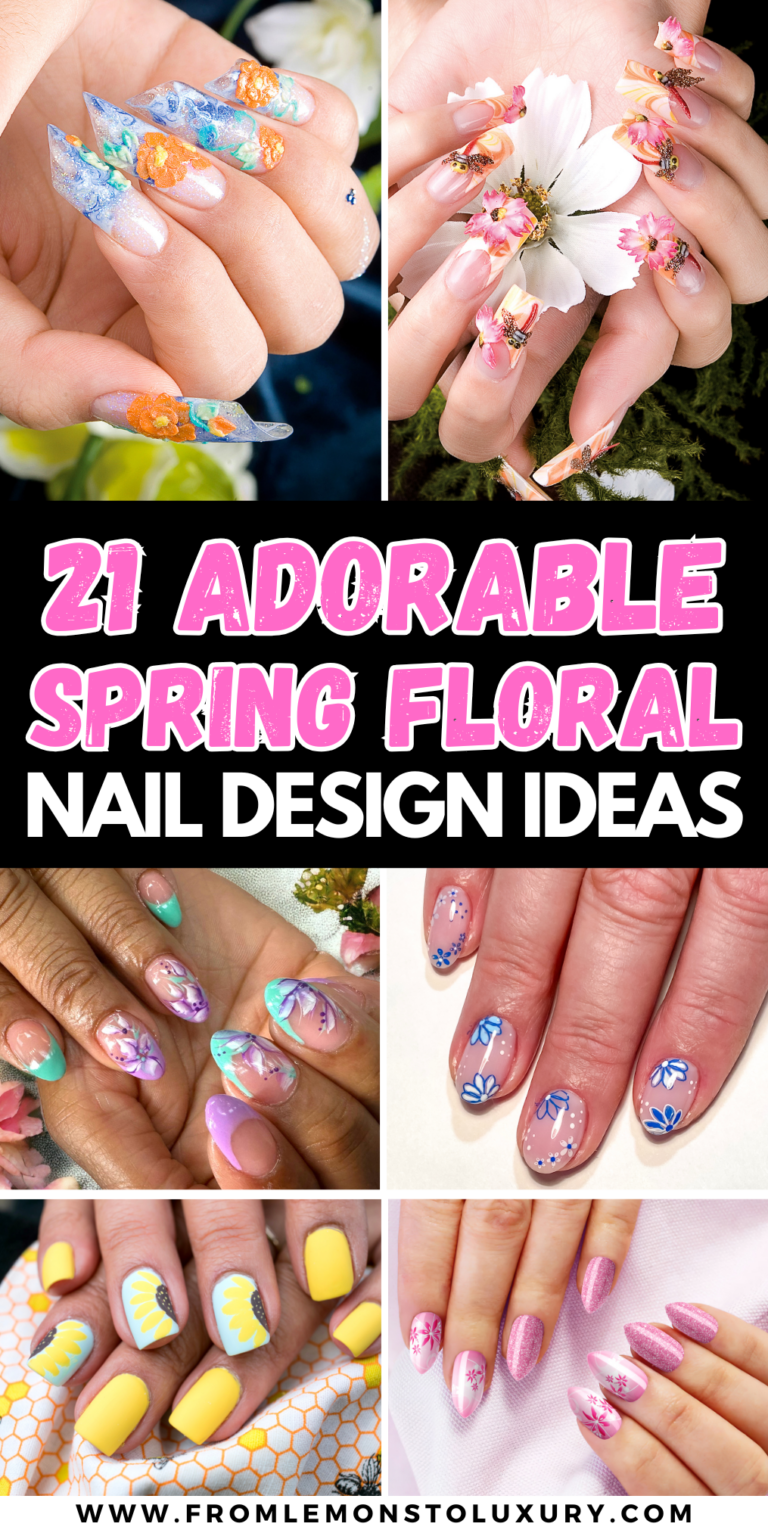 21+ Cutest Spring Nails Inspired By Florals