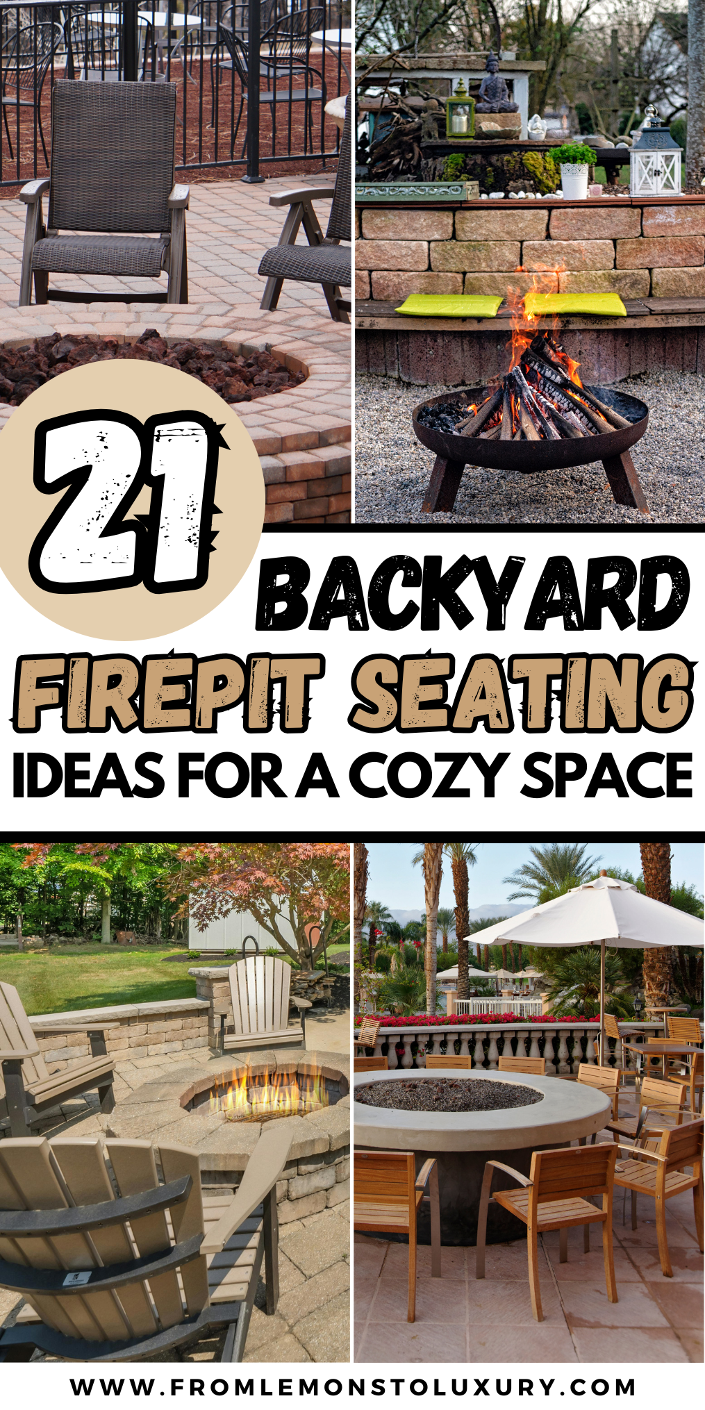 21+ Backyard Firepit Seating Ideas for the Perfect Outdoor Hangout ...