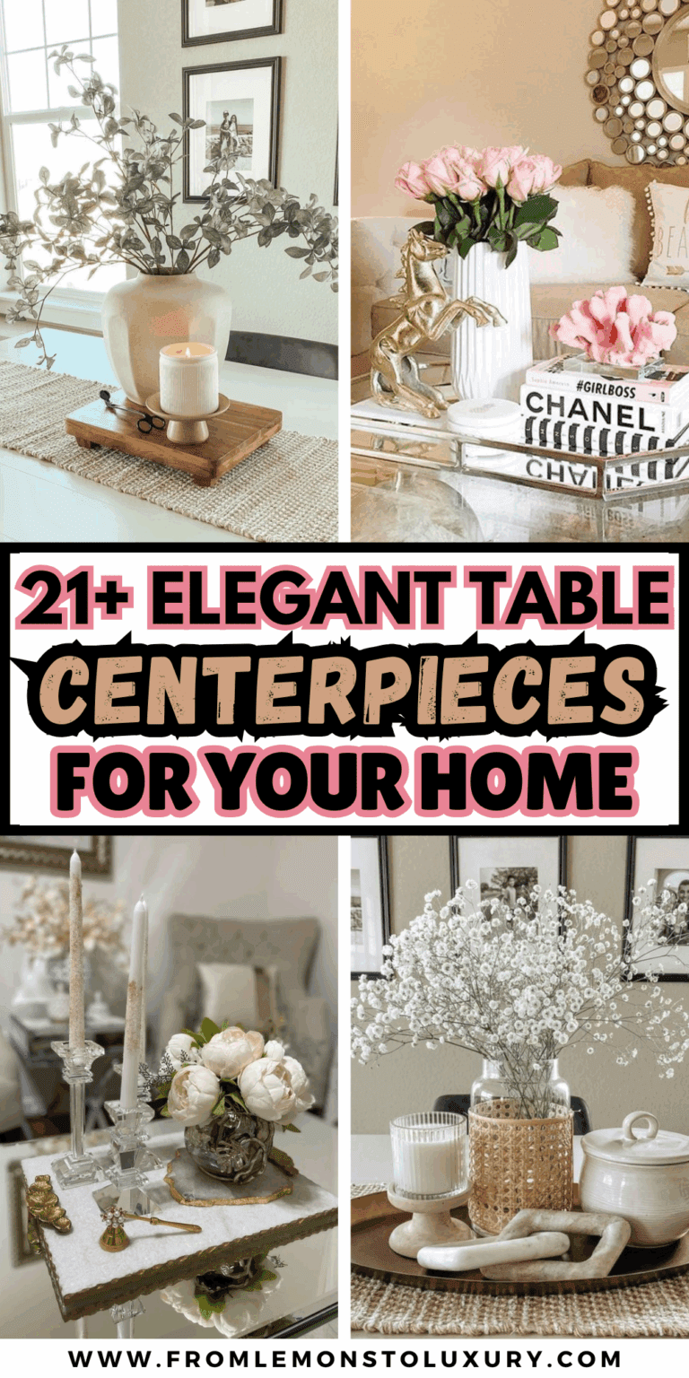 21+ Easy Elegant Table Centerpieces That Look Effortless and Chic