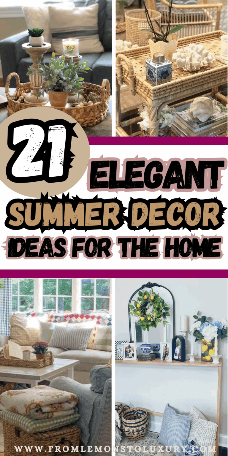 21+ Elegant Summer Decorating Ideas to Refresh Your Home