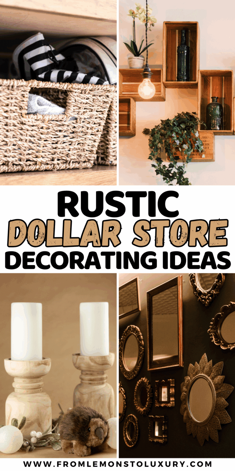 21+ Rustic Dollar Store Decorating Ideas