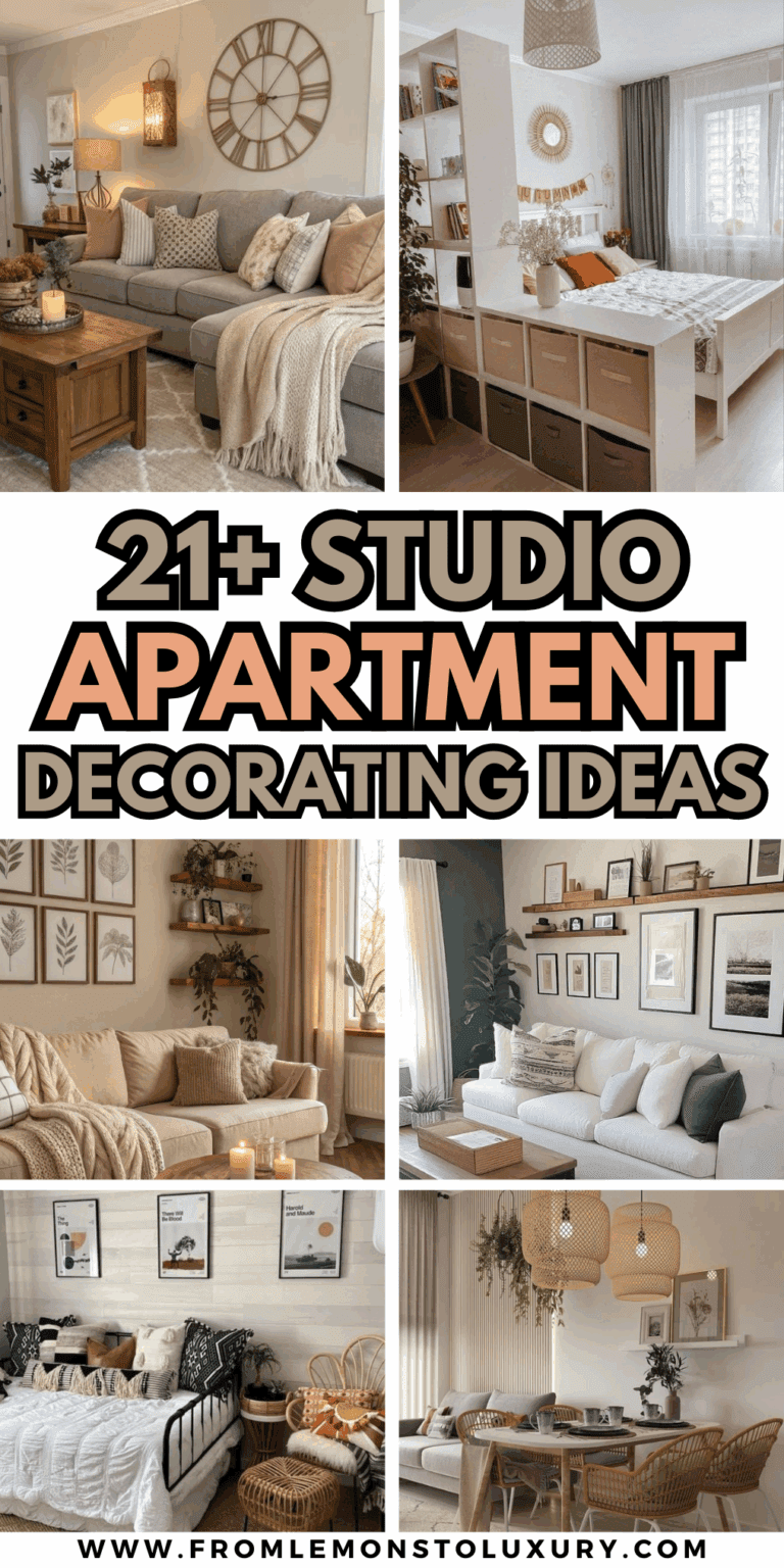 21+ Studio Apartment Decorating Ideas That Maximize Style and Space