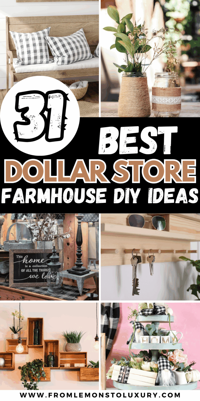 31+ Dollar Store Farmhouse DIY Ideas You Will Love