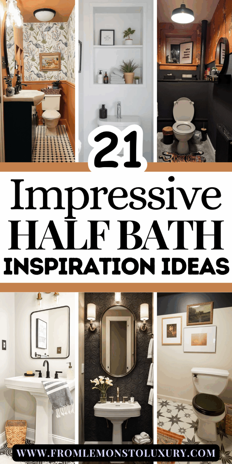 21+ Half Bath Inspiration Ideas That Prove Even Small Spaces Can Be Stunning