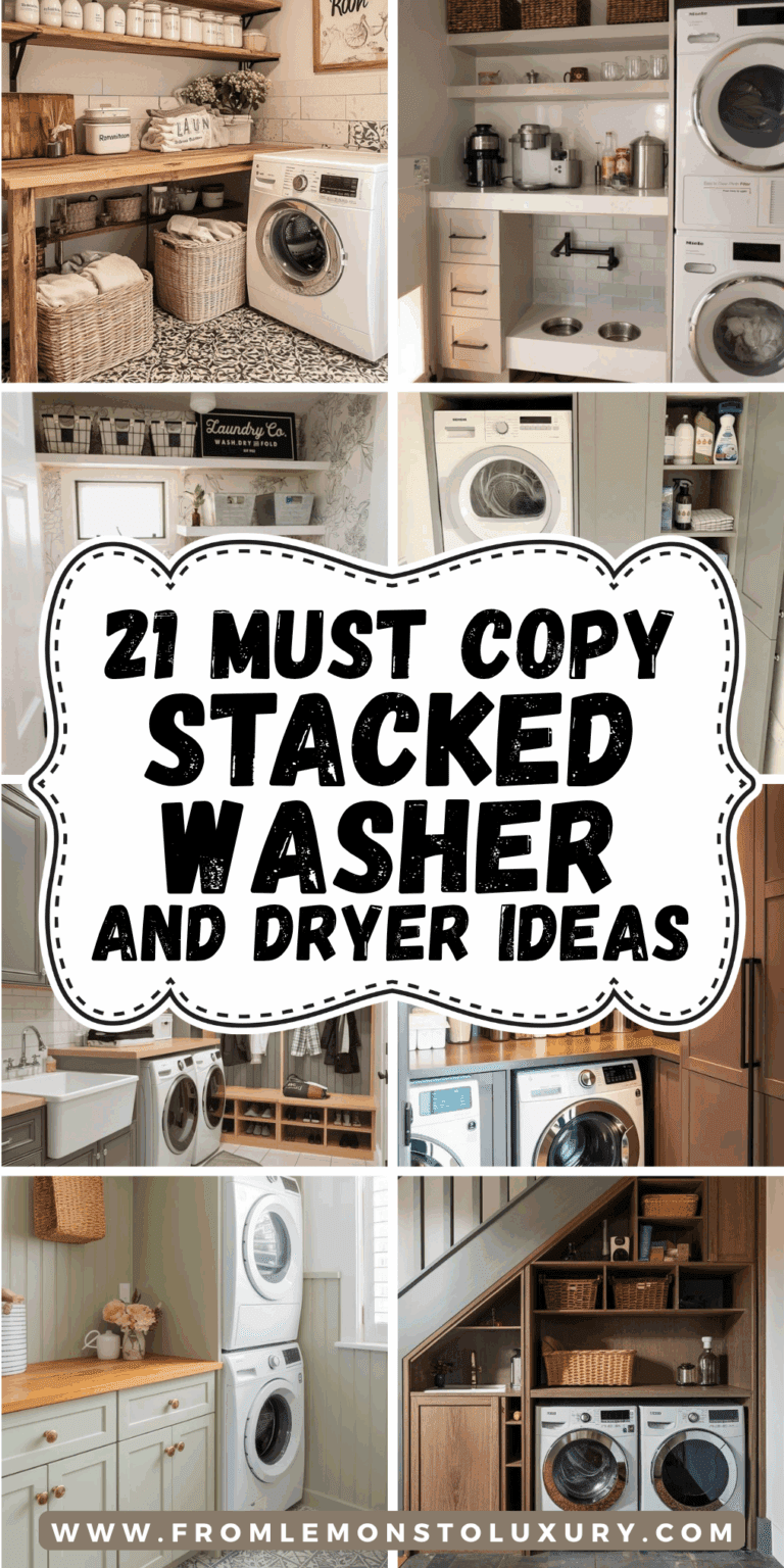 21+ Must Copy Stacked Washer and Dryer Ideas For Small Spaces