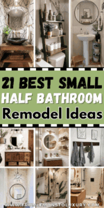 21+ Small Half Bathroom Remodel Ideas That Make a Big Impact in Tiny ...